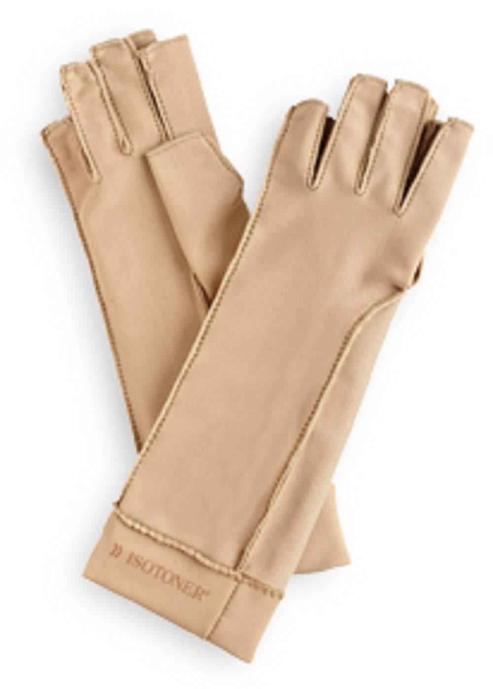 isotoner Isotoner Therapeutic Gloves, Left, Small, Open Finger