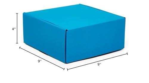 Paper Mart 50ea - 9 X 9 X 4 Blue Corrugated Tuck Top Box