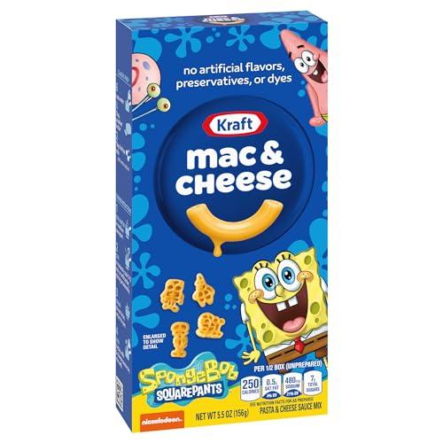 Kraft Kraft Mac & Cheese Macaroni and Cheese Dinner SpongeBob SquarePants, 5.5 oz Box