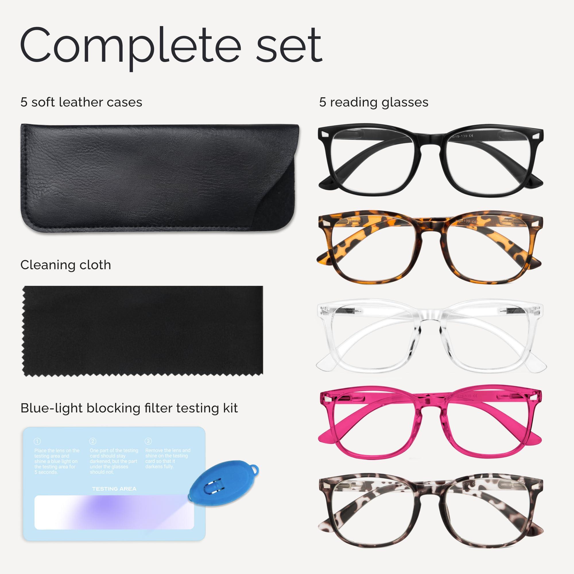 CCVOO CCVOO Reading Glasses for Women/Men, Eyeglasses, Blue Light Readers for Women/Men, Computer Eye Glasses, Cheaters