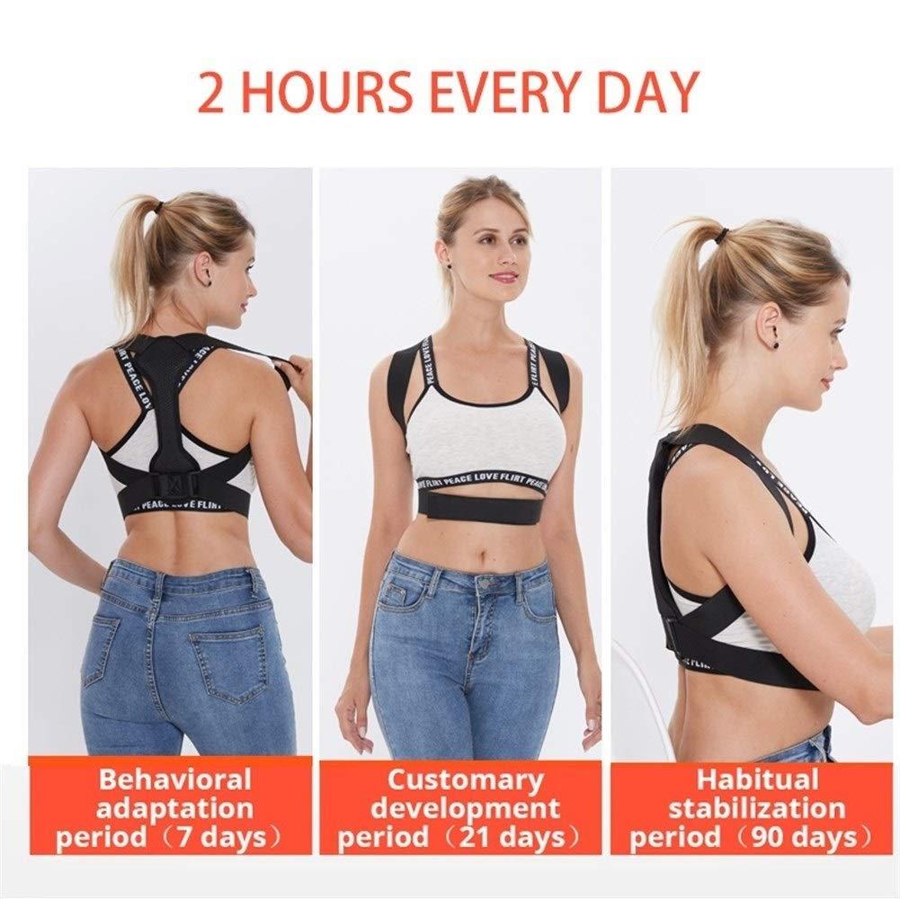 SADDPA DSMYYXGS Back Posture Corrector Women Men Prevent Slouching Relieve Pain Posture Straps, Clavicle Support Brace Back Pain (Color : C, Size : XXX-Large)