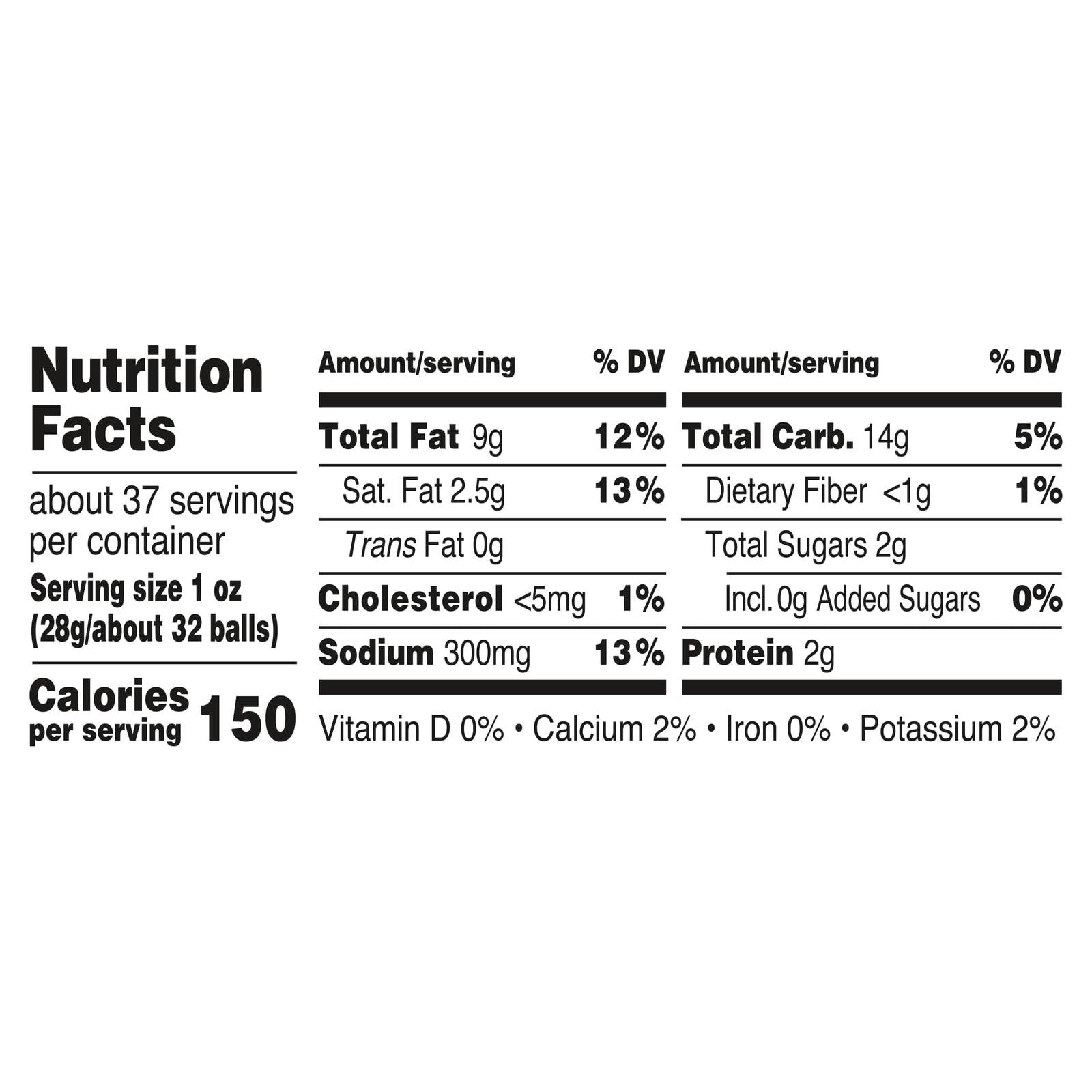 Utz Utz Cheese Balls Barrel, Tasty Snack Baked with Real Cheddar Cheese, Delightfully Poppable Party Snack, Gluten, Cholesterol and Trans-Fat Free, Kosher Certified, 36.5 Oz