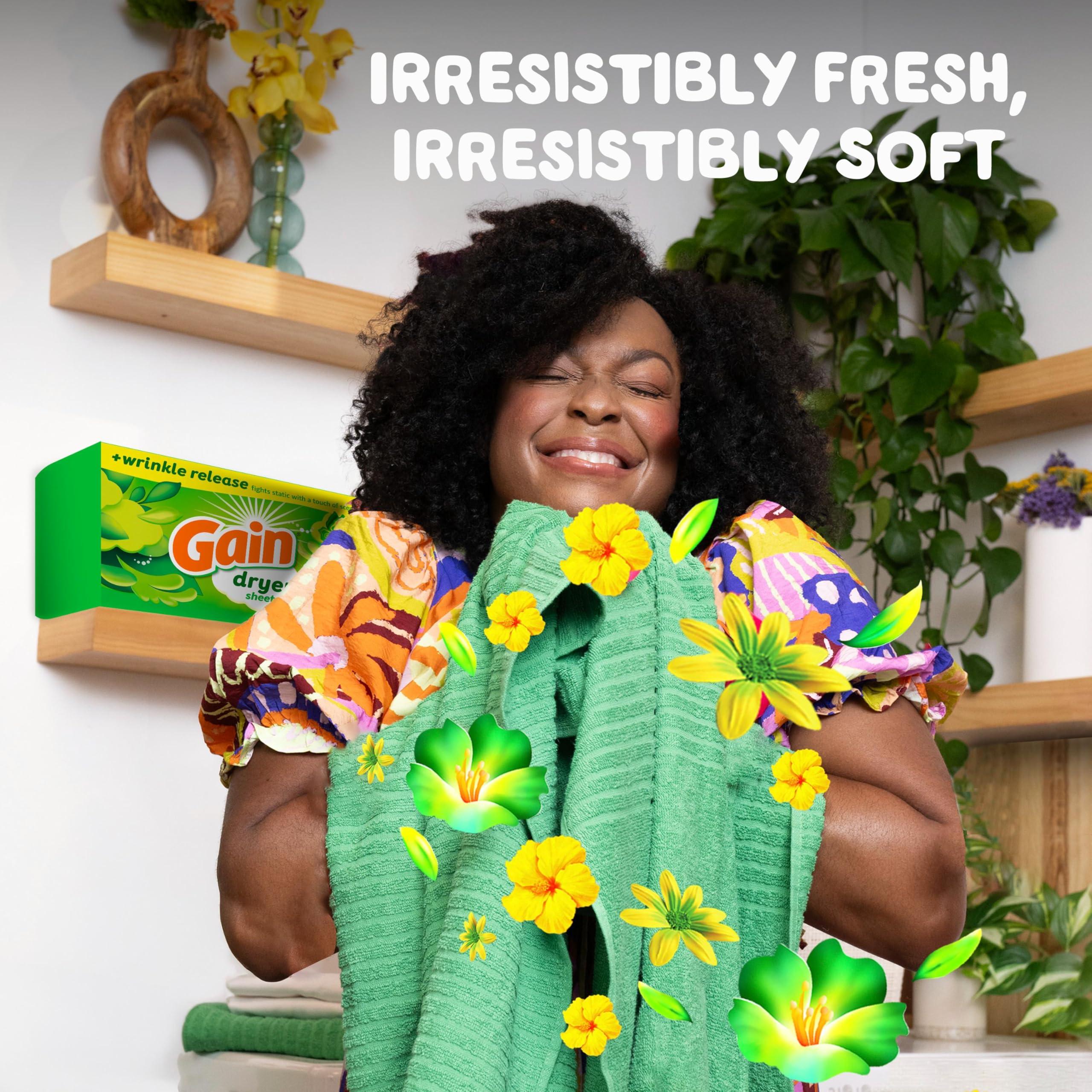 Gain Gain Original Dryer Sheets, 120 Count