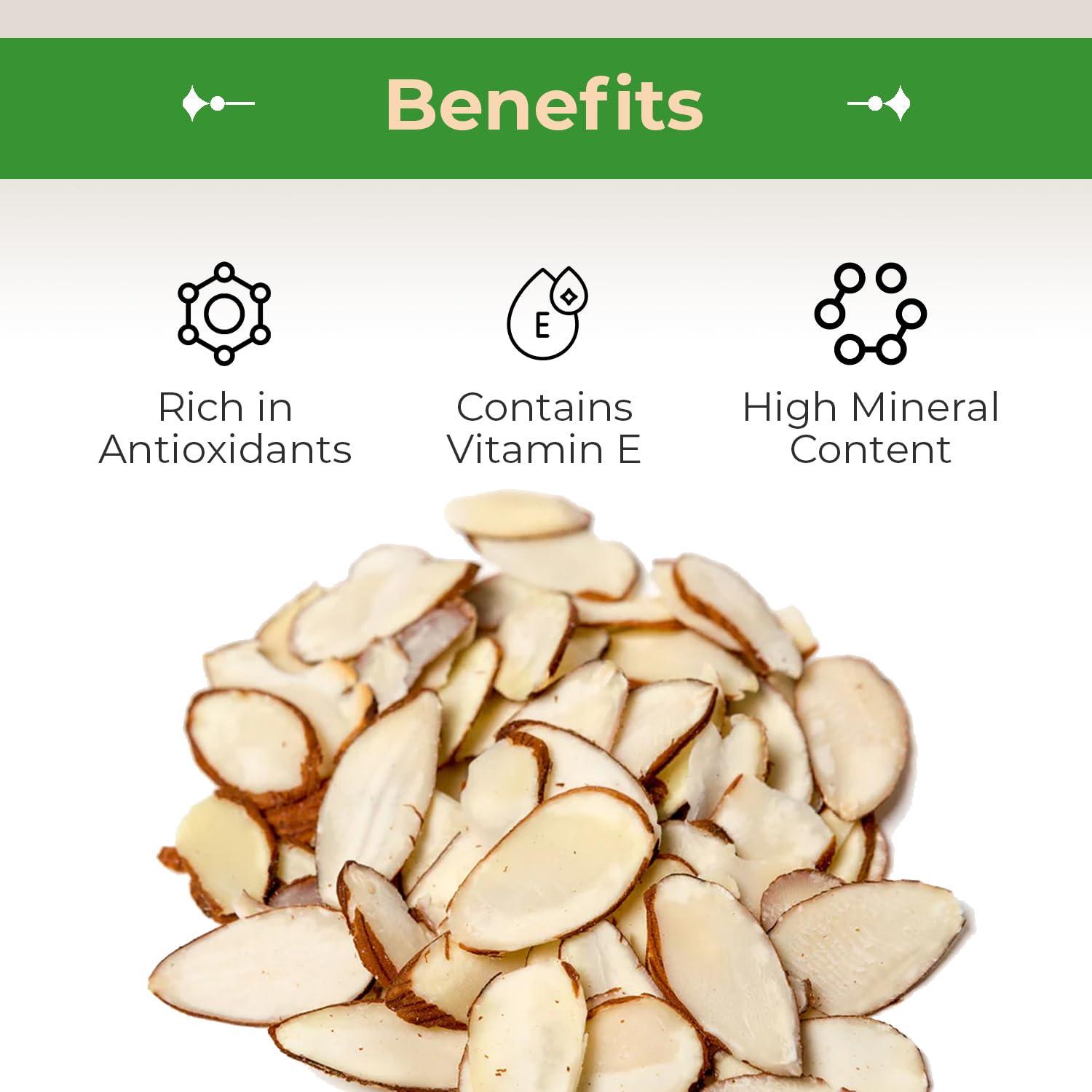 Sincerely Nuts Sincerely Nuts Raw Natural Sliced Almonds | 3 Lb. Bag | Delicious Guilt Free Snack | Low Calorie, Vegan, Gluten Free | Gourmet Kosher Food | Source of Fiber, Protein