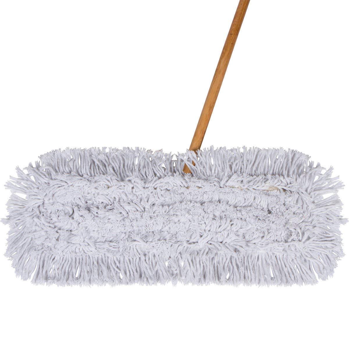 Tidy Tools Tidy Tools 24 Inch Dust Mop with Wood Handle and 24 Inch Dust Mop Refill Bundle - 2 Mop Sets and 6 Refills