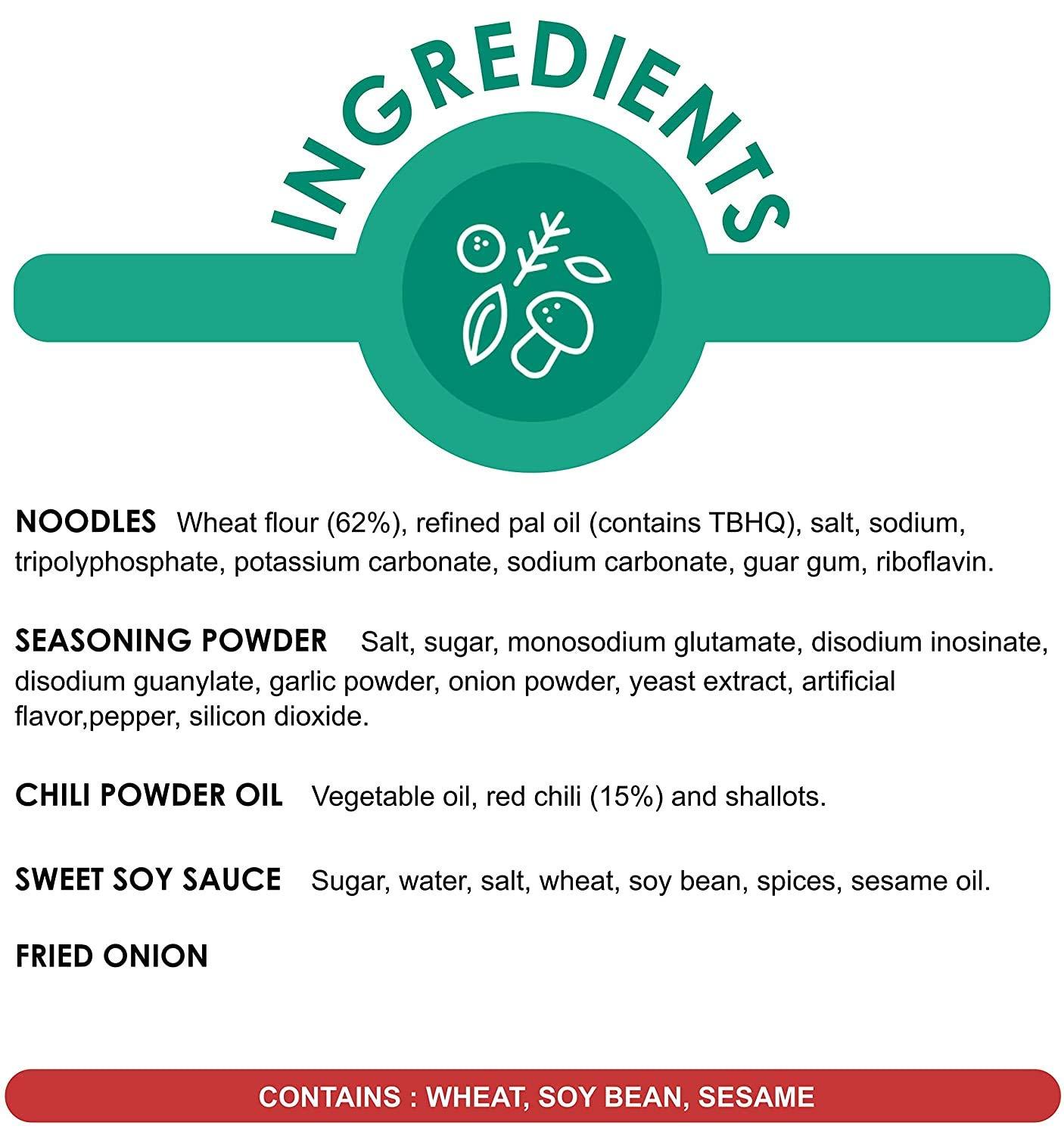 Indomie Indomie Foods Mi Goreng Instant Noodles, Halal Certified, Hot & Spicy Flavor, 10 Count (Pack of 1)