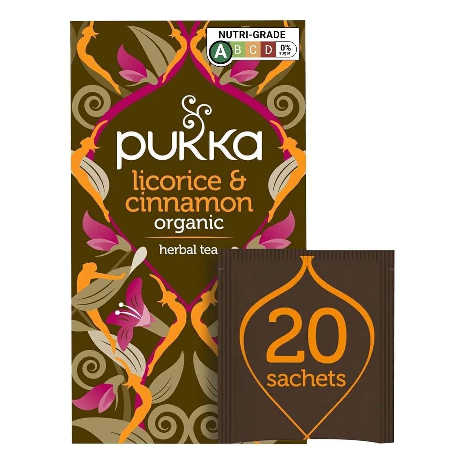 Pukka Herbal Teas Pukka Herbal Teas Licorice and Cinnamon - 20 Bags, 20 Count