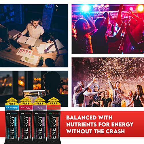 Newtrition NewTrition Extra Strength Energy Shots, Caffeine Energy Shots with Vitamin B & Amino Acids, Sugar-Free Vitamin Energy Shot, 1.7 fl oz, Mixed Flavors, 12 Count