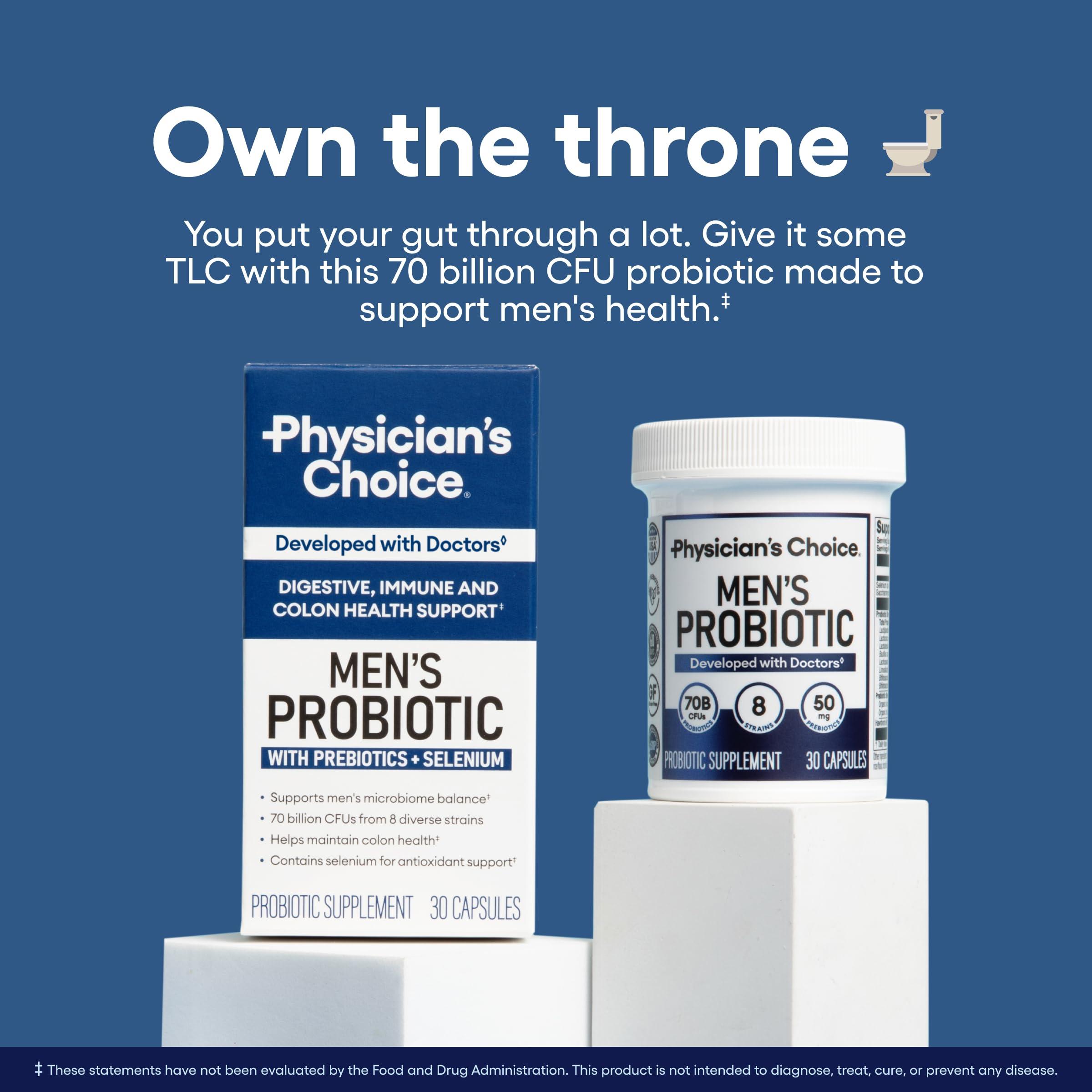 Physician\'s CHOICE Physician\'s CHOICE Mens Stress Bundle - KSM-66 Ashwagandha + Mens Proboiotic (70b probiotic)