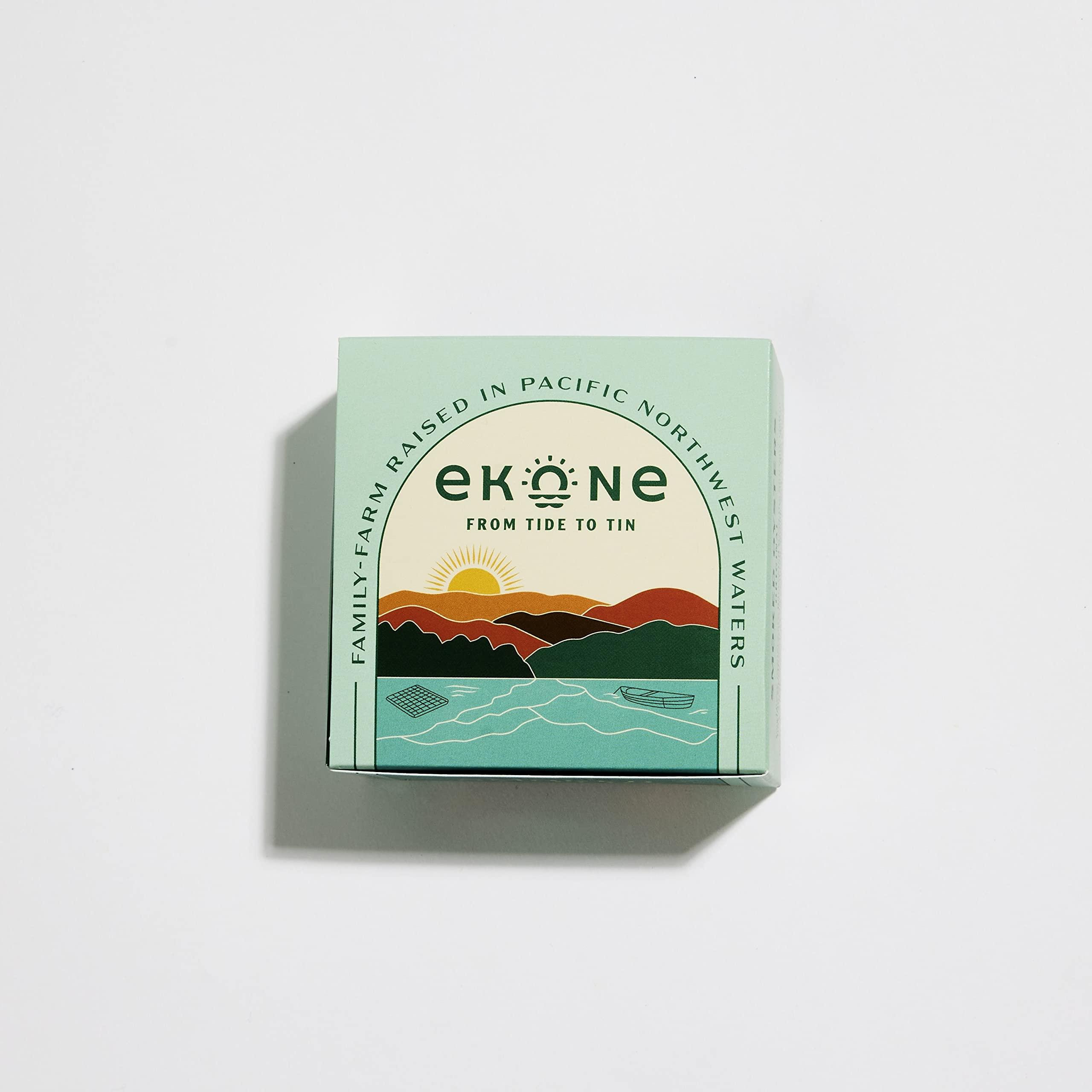 Ekone Ekone Original Smoked Oysters Farmed, Raised, Canned in Washington State 3oz (6 Pack)