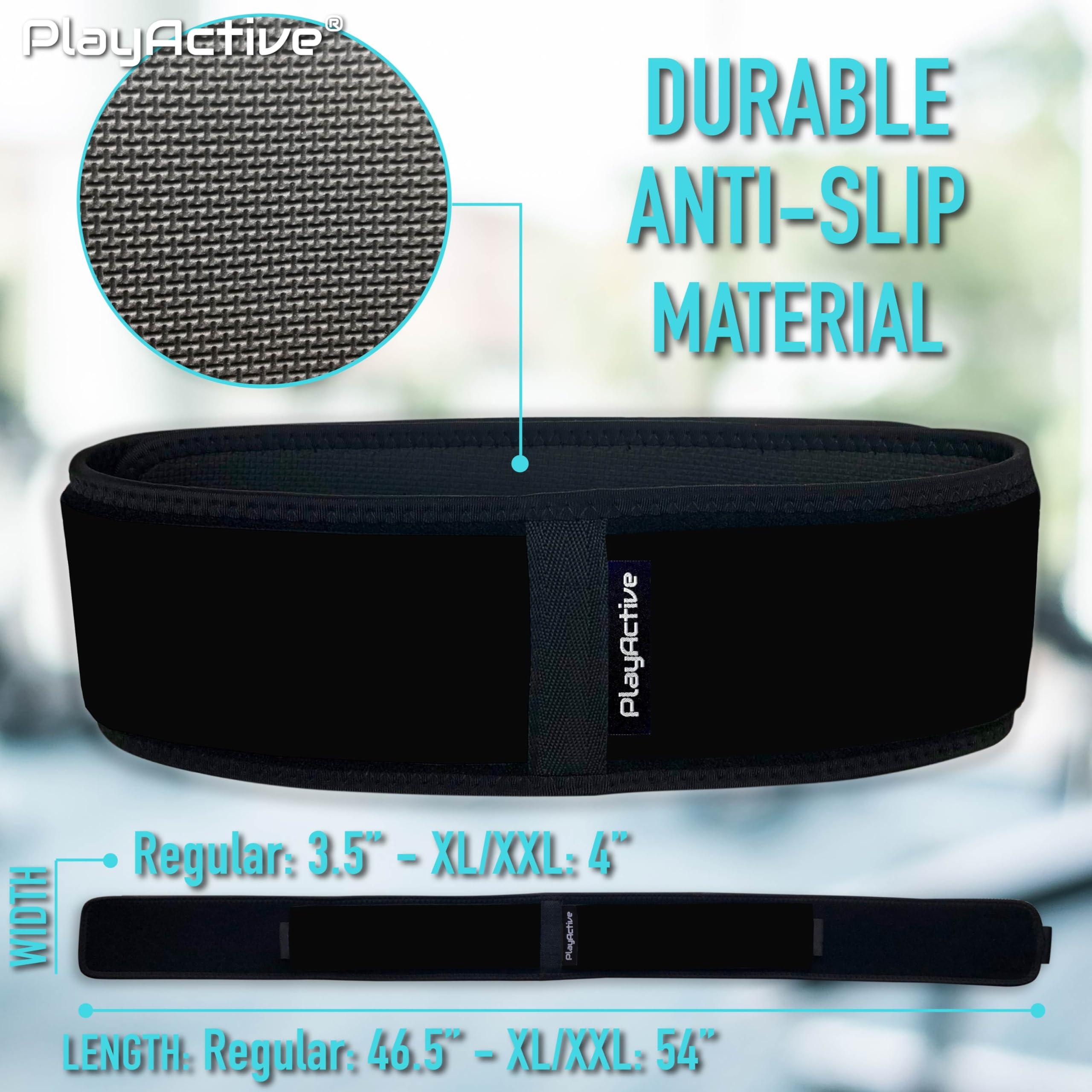 PlayActive PlayActive Sacroiliac SI Joint Hip Belt - Sciatica Belt and Lower Back Support Brace for Women and Men - Hip Braces for Hip Pain - Pelvic Support Belt, Trochanter Belt for Pain Relief (XL-XXL/Black)