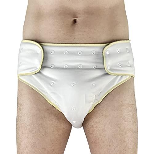 Ecoable Adult Nighttime Diaper Set - Day or Night Incontinence Protective Briefs for Special Needs Teens, Men and Women (Medium, Purple Camo)