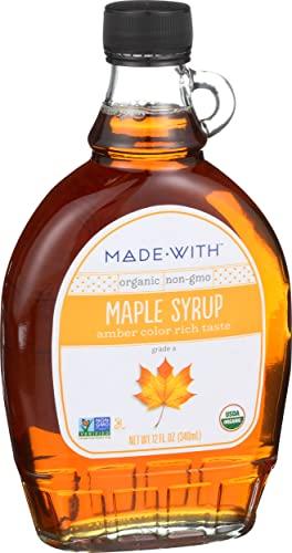 MadeWith SYRUP MAPLE GRD A AMBR ORG