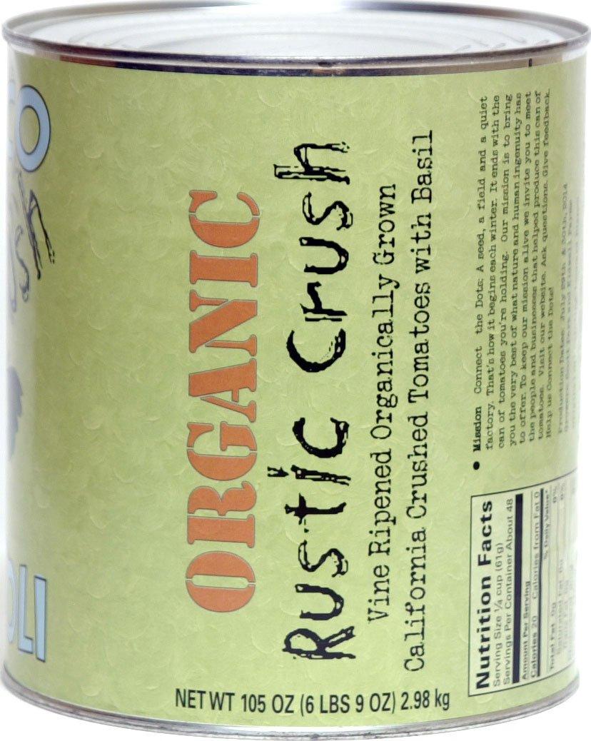 Di Napoli Bianco DiNapoli Rustic Crush Organic Crushed Tomatoes with Basil. 103 oz can