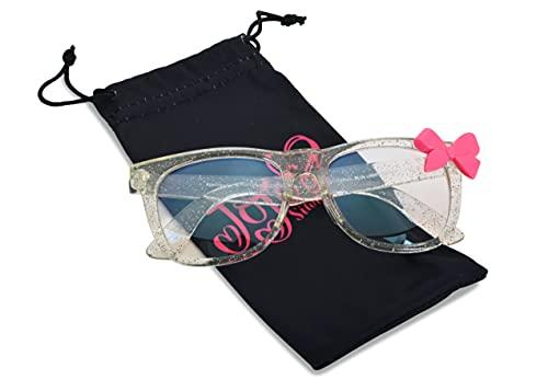 JoJo Siwa Jojo Siwa Blue Light Blocking Glasses with Pouch Juniors Computer Glasses for Women Eyewear Screen Protection (Sparkle Pink)