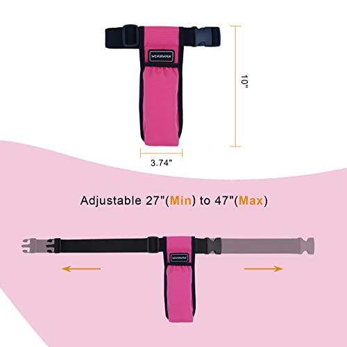 wearwan WEARWAN Massage Oil Holster, Adjustable and Durable Massage Holster, Stylish Massage Therapist Supplies (1B-Fuchsia)