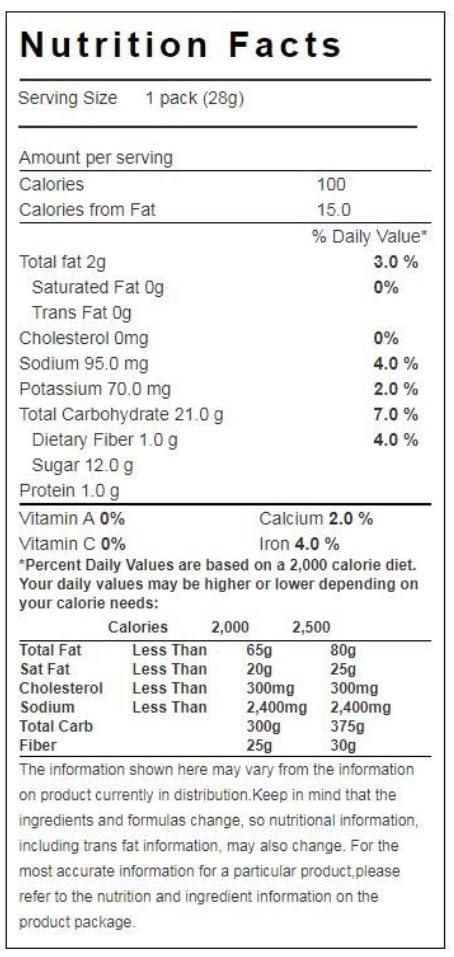 DASHER\'S SPICE & BEANS Fig Newtons Snack Pack 1 oz. | Kosher | 10 pack