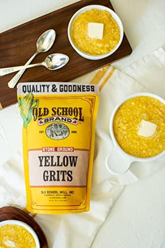 Old School Brand Old School Brand Stone Ground Yellow Grits - 30 Ounce Bag