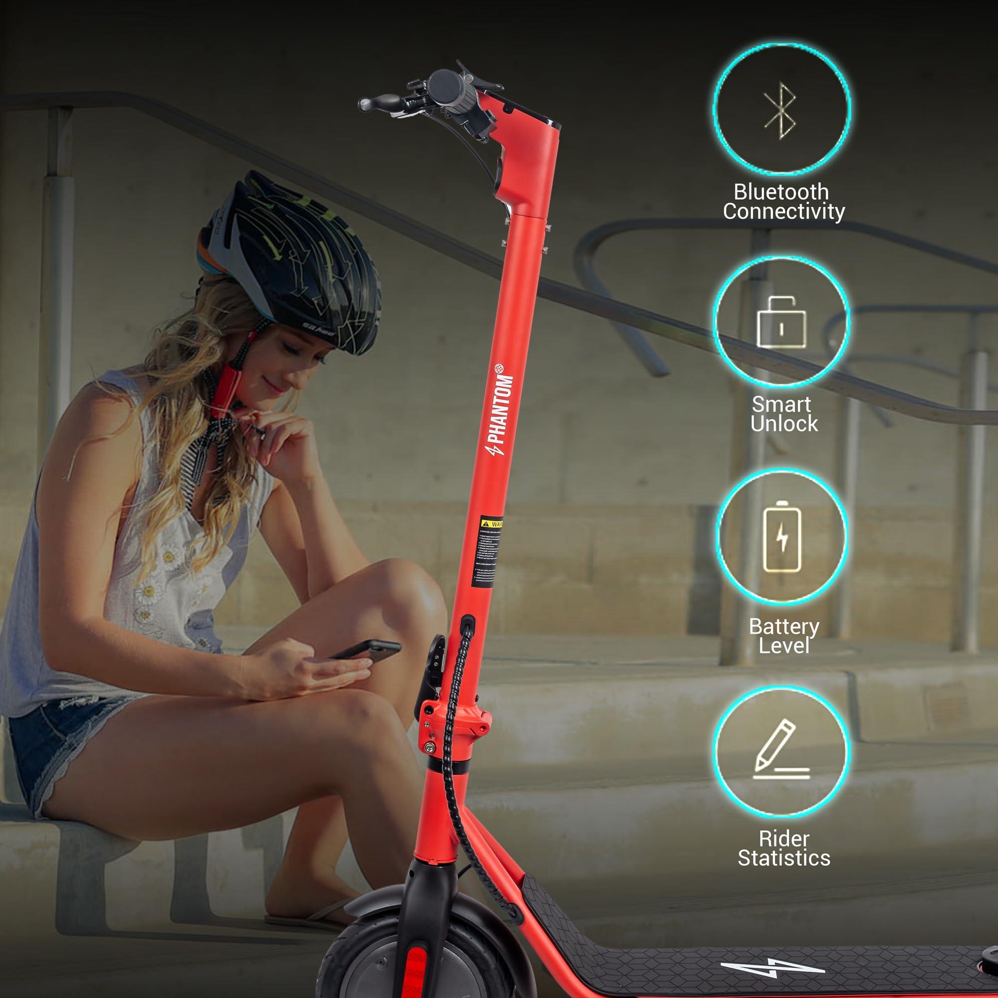 WILIBL WILIBL Electric Scooter for Adults - Foldable, Lightweight, Long-Range, Safety Certified (-Red)