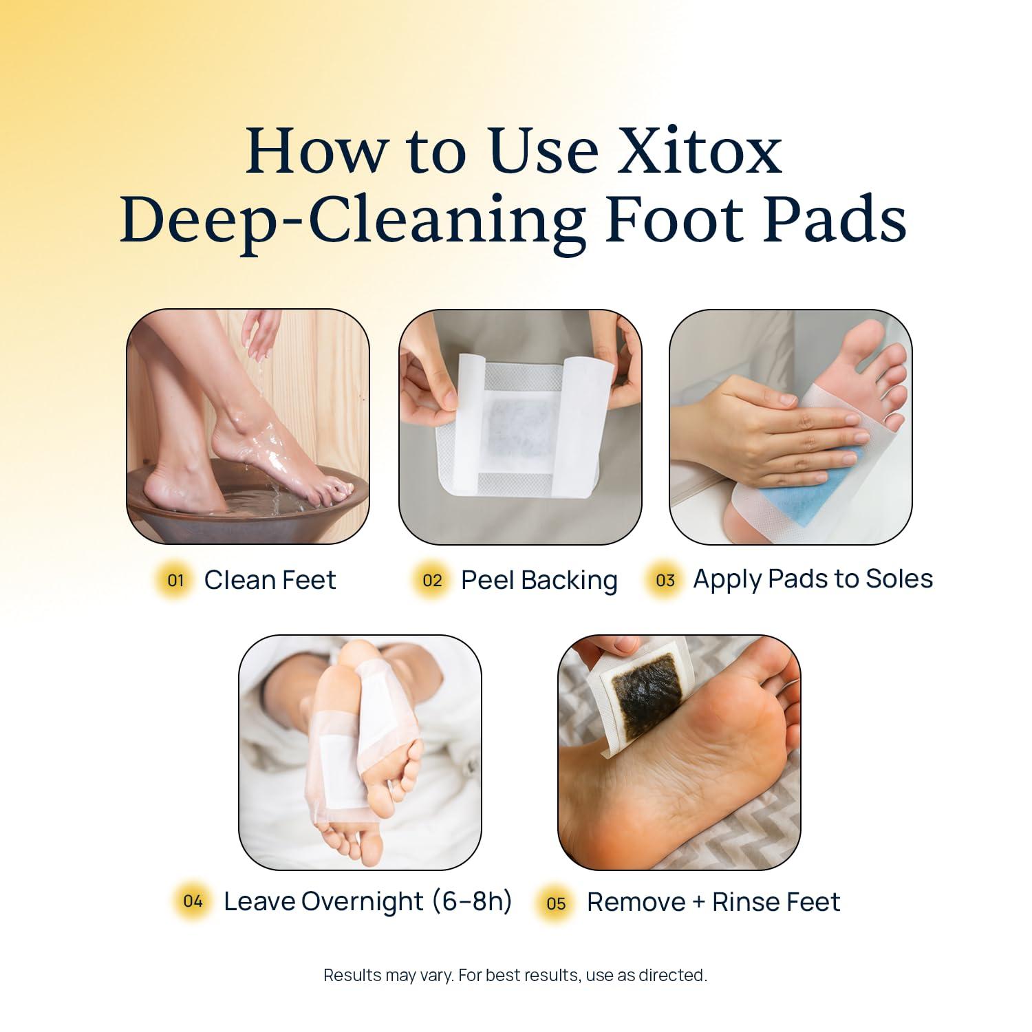 Simple Promise Simple Promise - Xitox Deep Cleansing Foot Pads - Rejuvenates Your Body for More Restful Sleep - Alleviates Tension - Contains Natural Herbal Ingredients - 30 Foot Pads