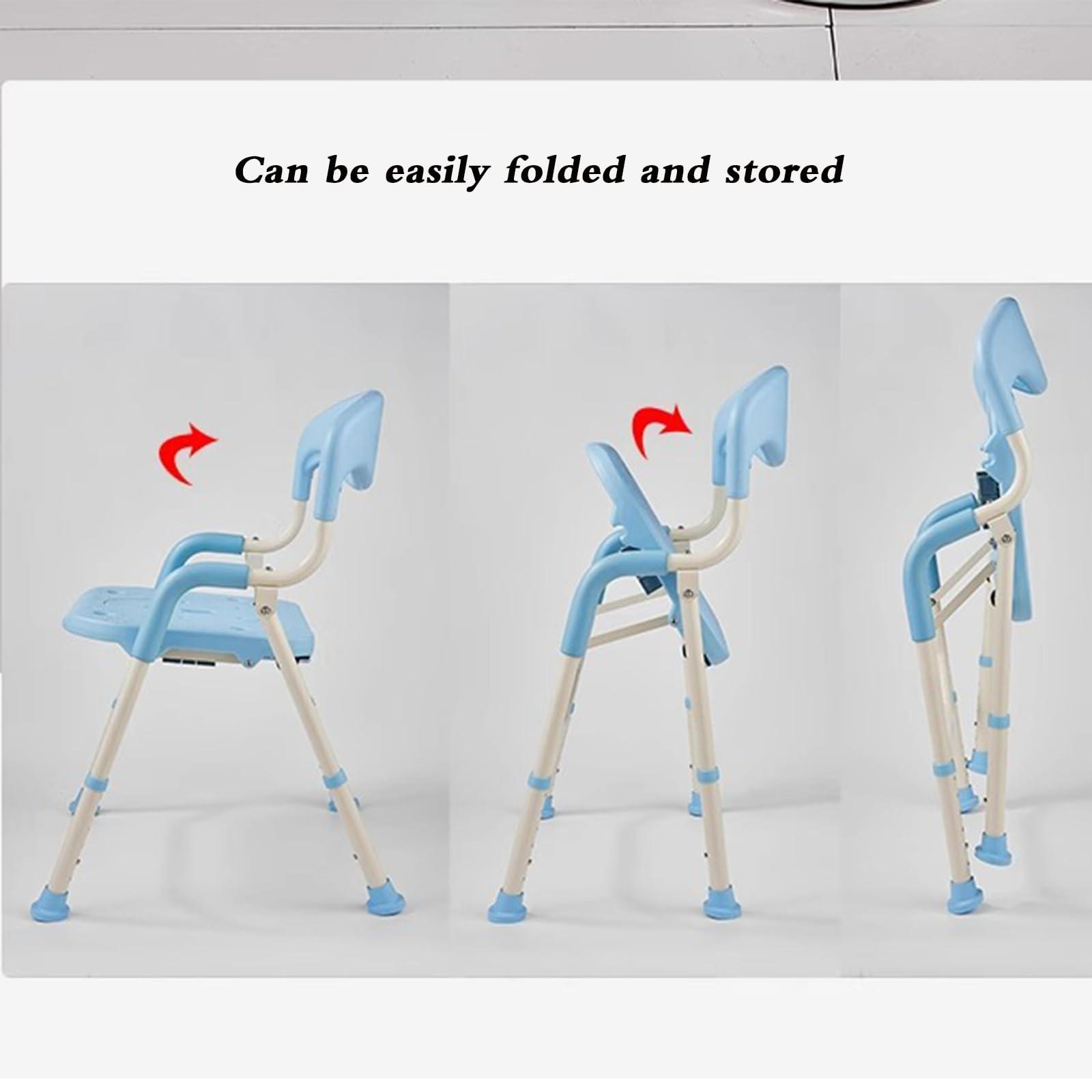 GTFDXJ Bedside Commode,Portable Toilets for Home Use Elderly Toilet Chair Mobile Toilet Seat Elderly Pregnant Woman Bathing Chair Bathroom Folding (D)