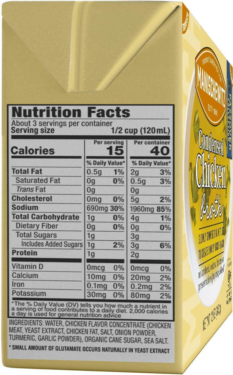 Manischewitz Manischewitz Chicken Broth 12oz (3 Pack), Flavorful, Kettle Cooked, Slowly Simmered, Kosher for Passover