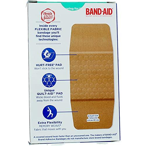 Band-Aid BAND-AID® Brand Flexible Fabric Bandages XL, 10 Count