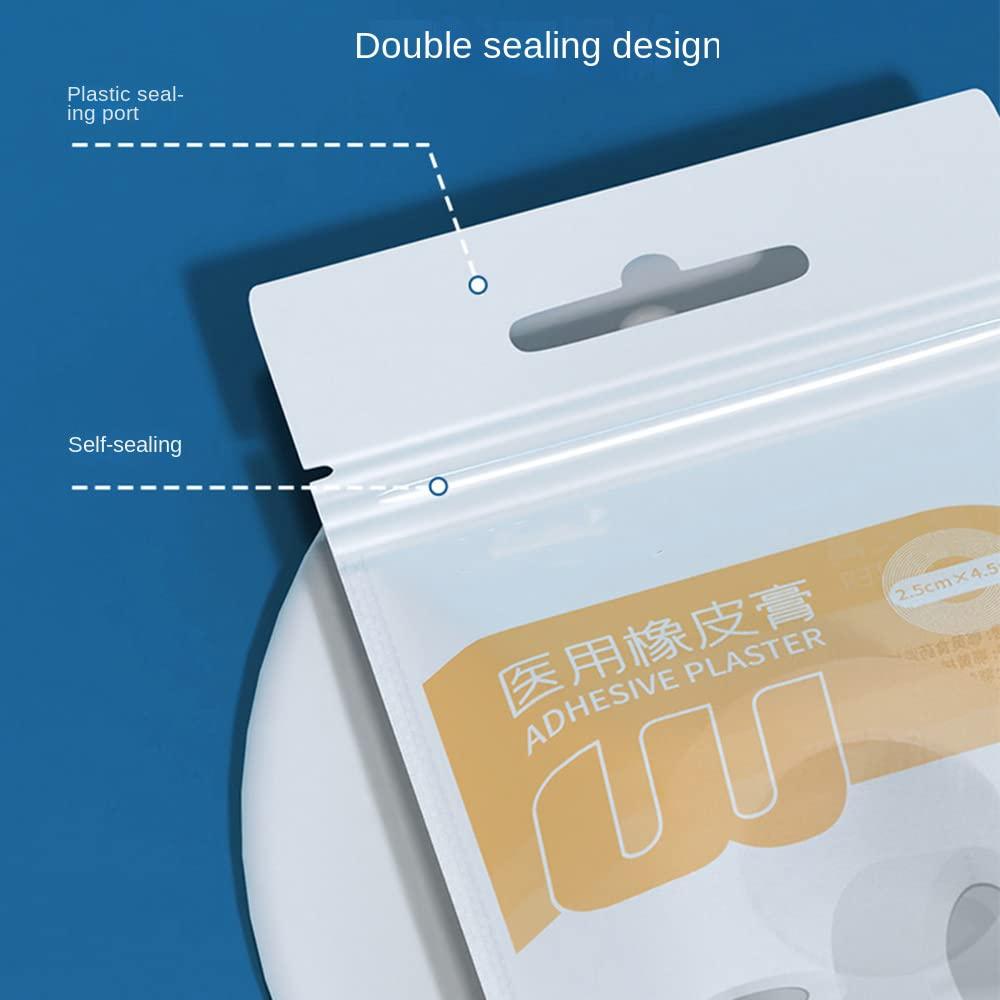 Bolesen 1\" X 5yd Surgical Tape Medical Tape 3 Rolls Waterproof Breathable Adhesive Hypoallergenic First Aid Tape for Sensitive Skin for Wound Care - with Self Sealing (0.35In*11yd)