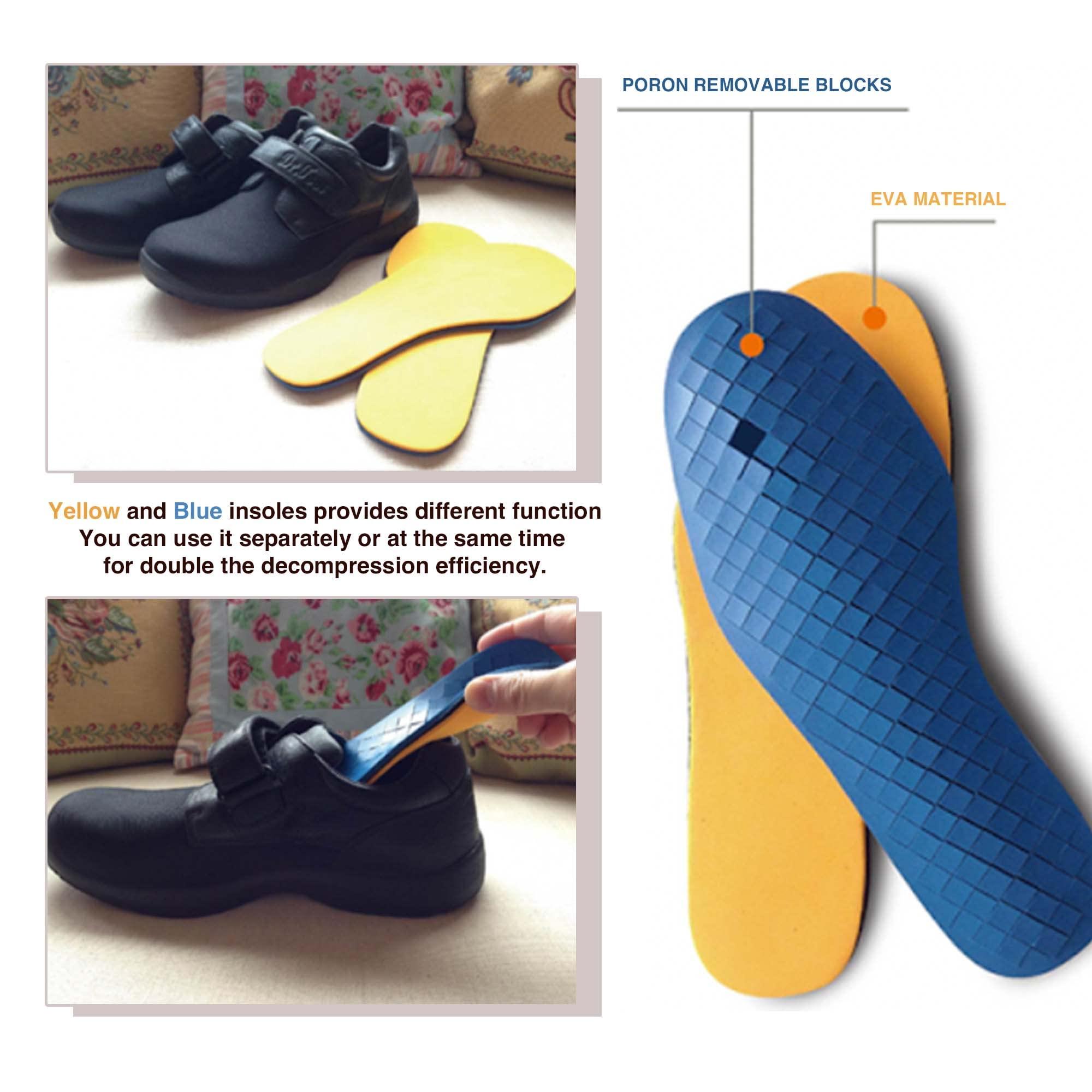 Generic Honeycomb Decompress 3mm Insoles Set Support for People with Diabetes, Wounds and ulcerations of The Foot (USM 7)