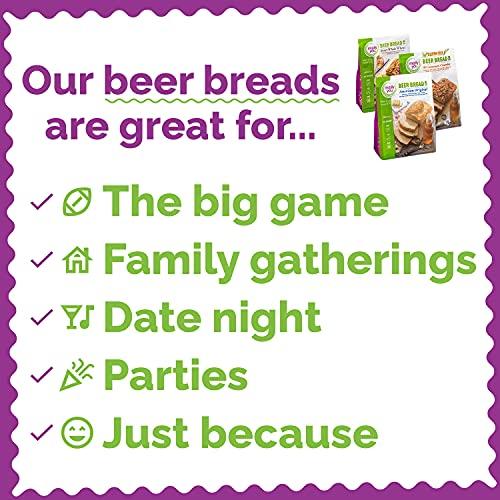 molly&you Molly & You Italian Herb Beer Bread Mix (Pack of 3) - Gourmet, Vegan Friendly, Dairy Free, Artisan Bread Kit - No Bread Machine Needed - Just Add Beer or Soda