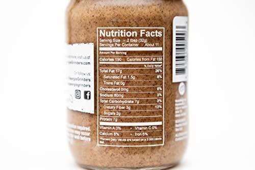 NaturAlmond Georgia Grinders Original Almond Butter 12oz (6ct) Crunchy Gourmet Spread, Whole30 Approved, Keto, Vegan Friendly, Kosher, Non-GMO, No added oils