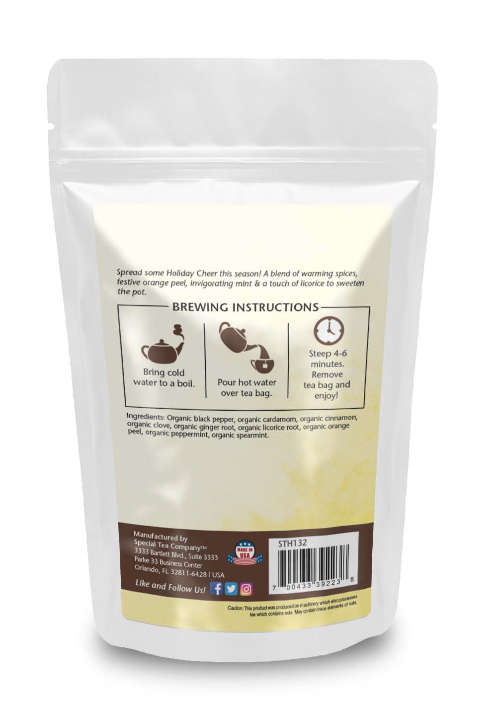 Special Tea Company Special Tea Holiday Cheer Herbal Tea, 20 Tea Bags