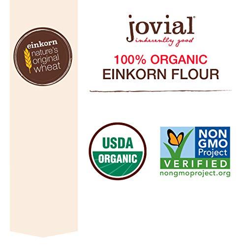 Jovial Jovial Einkorn 100% Organic Einkorn Whole Wheat Flour - Baking Flour, High Protein, Non-GMO, USDA Certified Organic, Unbleached Flour, Product of Italy, Organic Whole Wheat Flour - 32 Oz