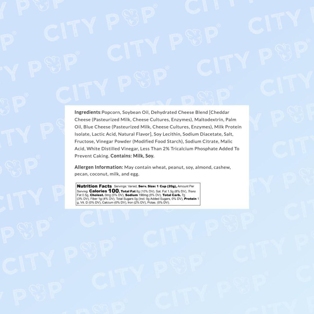 City Pop Salt & Vinegar Gourmet Popcorn | 6 Cups Total | Made From Scratch, Made in USA, & GMO-Free | Great as a Snack, Gift, Thank You, & Movie Night - (4.8oz Total)
