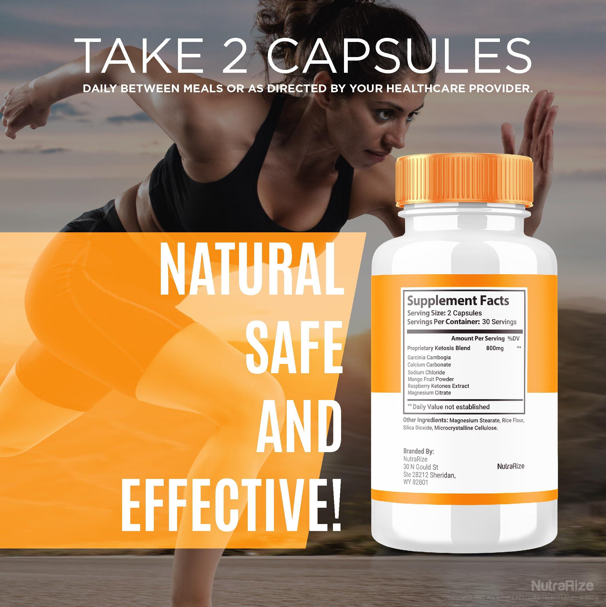 NutraRize Proper Keto - Proper Keto ACV Capsules, All-Natural Keto Dietary Supplement, ProperKeto Extra Strength 800MG Pills, Advanced Formula to Support Active Lifestyle, Pastillas Reviews (60 Capsules)