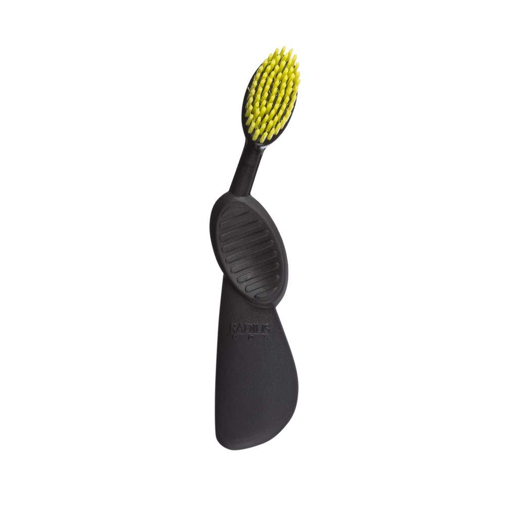 RADIUS RADIUS Toothbrush Flex Brush Right Hand Black/Yellow 1 Unit | Designed to Improve Gum Health and Reduce The Risk of Gum Disease