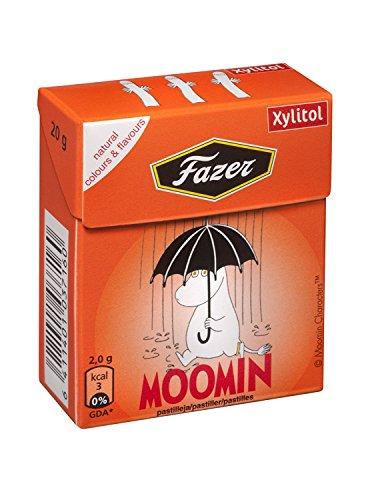 Fazer 5 Boxes x 20g of Fazer Xylimax Moomin - Xylitol - Natural Flavours & Colours - Fruit - Pastilles - Drops - Dragees - Candies - Sweets