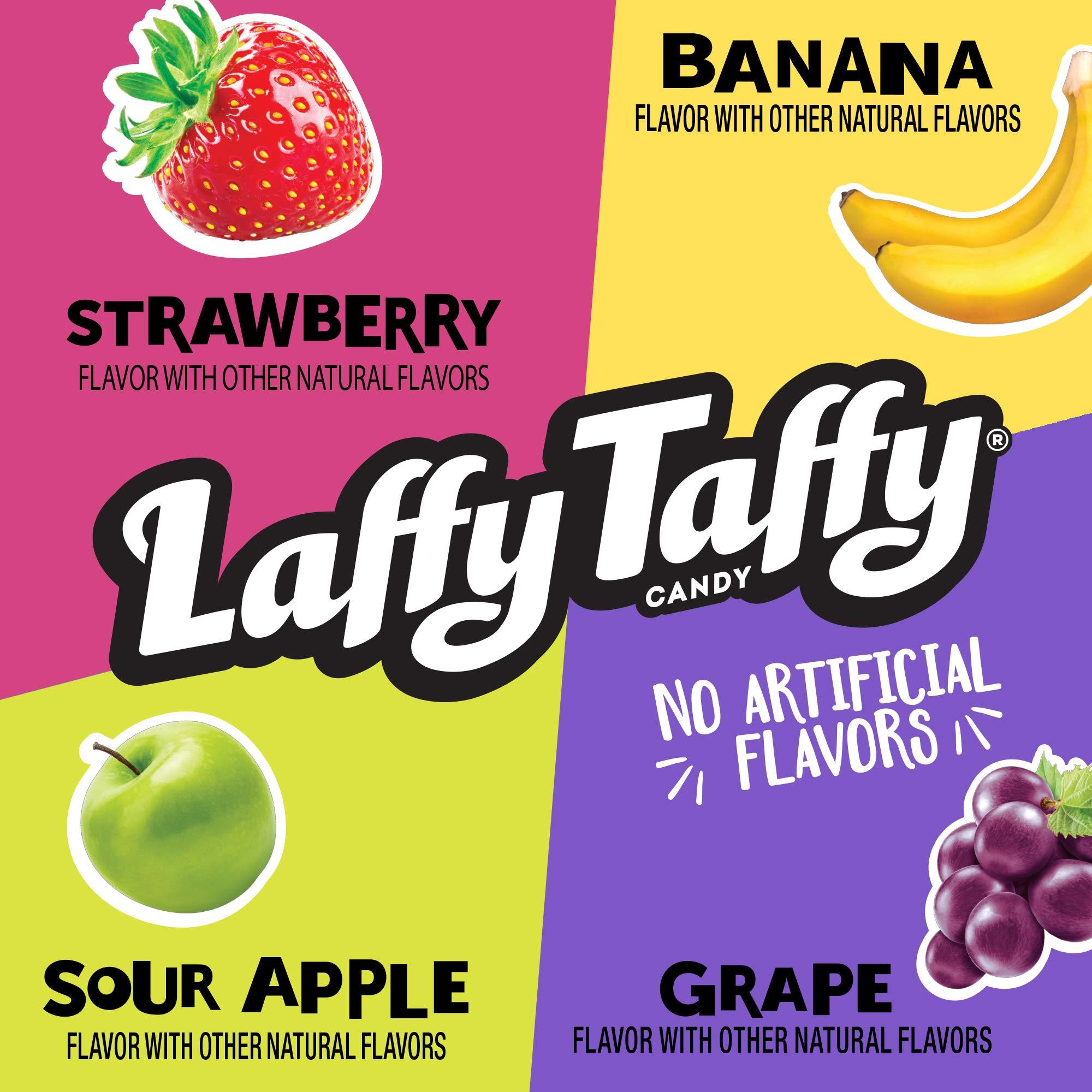 Laffy Taffy Laffy Taffy Candy, Assorted Fruit Flavors, Individually Wrapped Mini Bars, 6 Ounce Bag