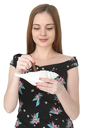 Qimacplus Qimacplus Leak Proof Durable Ceramic Neti Pot Non-Metallic & Comfortable Grip with 10 Sachet Neti Salt | Microwave and Dishwasher Friendly Natural Treatment for Sinus and Congestion (White)
