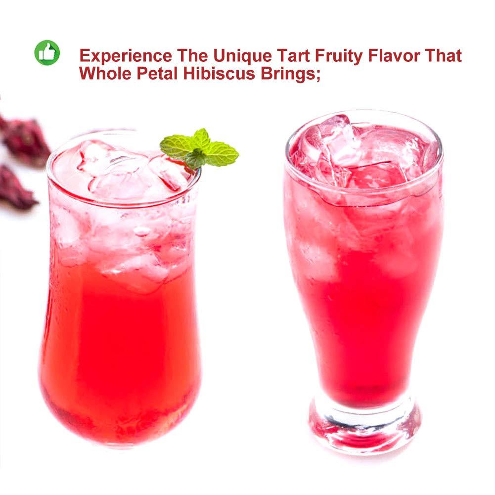 Plant Gift Plant Gift Roselle Hibiscus, Hibiscus Tea, Hibiscus Flowers Roselle Tea, 100% Natural Roselle Whole Flowers - Non-GMO - Caffeine-free - 50G/1.76oz