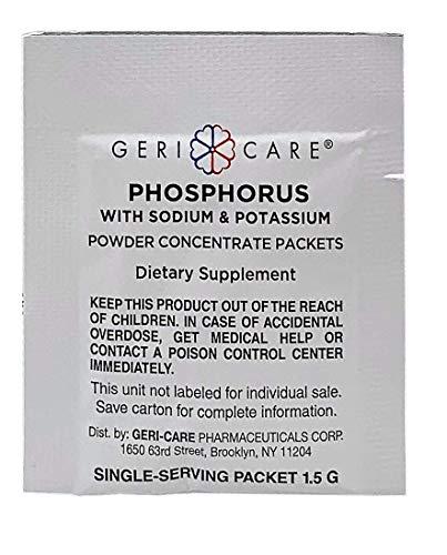 GeriCare GeriCare Phosphorus Supplement with Sodium & Potassium, Concentrated Strawberry Flavored Powder (100 1.5g Packets)