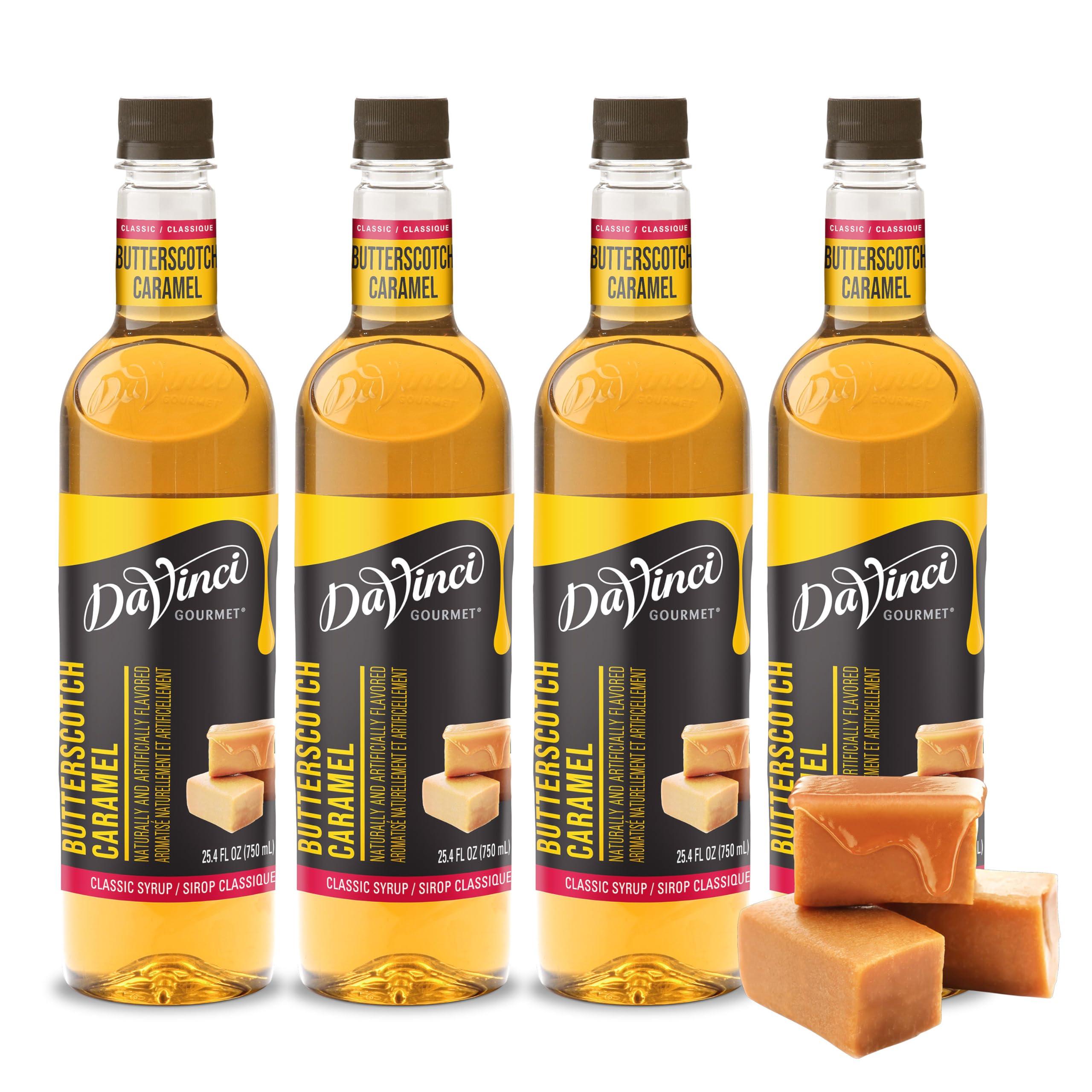 DaVinci Gourmet DaVinci Gourmet Classic Butterscotch Syrup, 25.4 Fluid Ounces (Pack of 4)