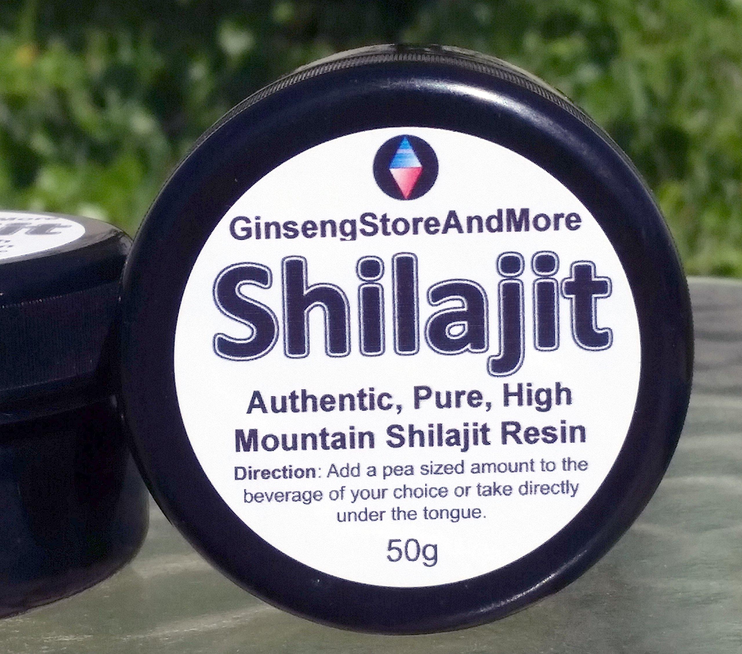 GinsengStoreAndMore Shilajit 500 Servings (50g), Authentic, Pure, High Mountain Shilajit Resin | Amazing Source of Fulvic Acid, Trace Minerals, Boost Energy, Great for Men and Women
