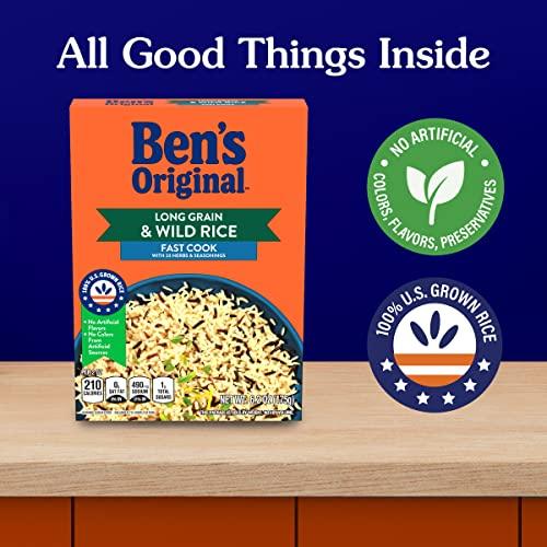 BEN'S ORIGINAL BEN'S ORIGINAL Long Grain Rice and Wild Rice, Fast Cook Rice, 6.2 OZ Box