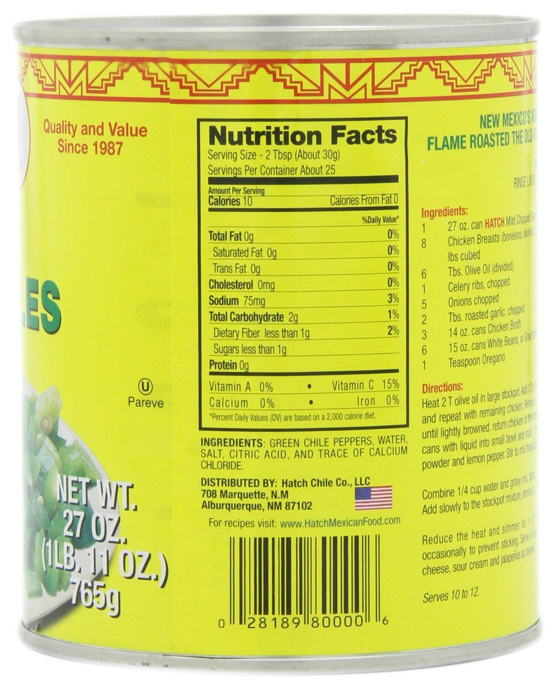 Hatch Hatch Mild Chopped Green Chile, 27-Ounce (Pack of 3)
