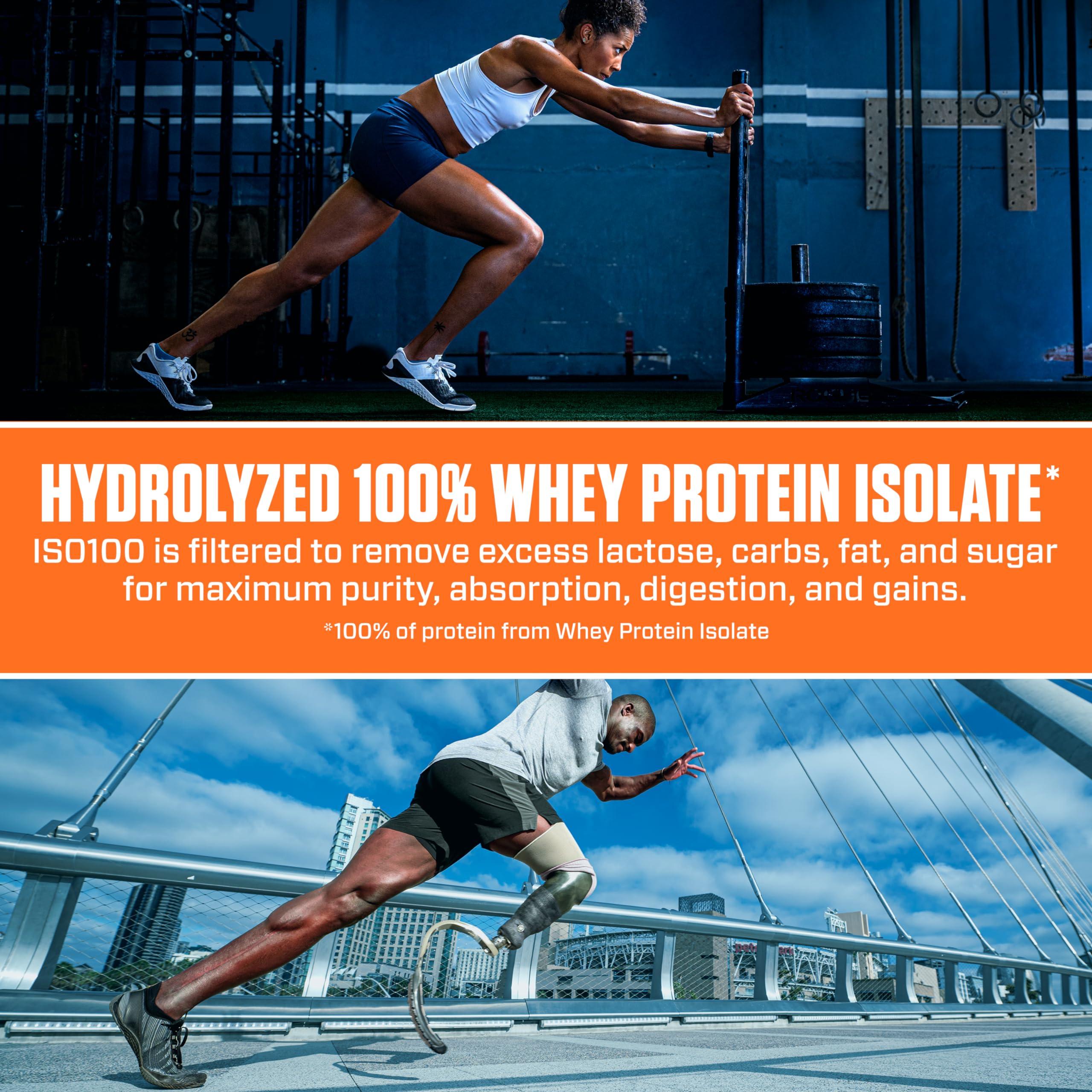 Dymatize Dymatize ISO100 Hydrolyzed Protein Powder, 100% Whey Isolate, 25g of Protein, 5.5g BCAAs, Gluten Free, Fast Absorbing, Easy Digesting, Fruity Pebbles, 20 Servings