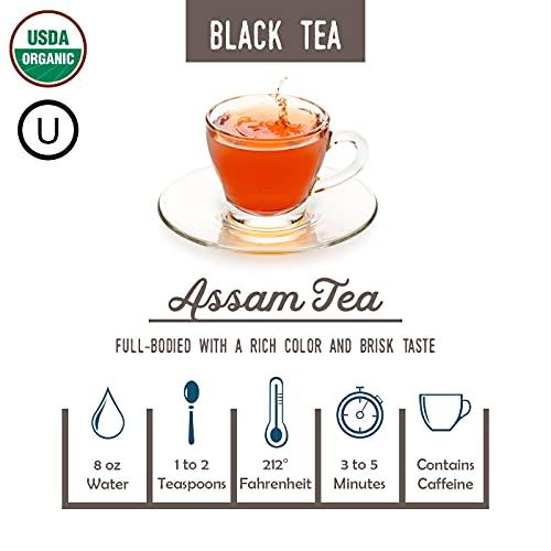 Fermentaholics Fermentaholics USDA Certified Organic Loose-Leaf Assam Black Tea - Perfect For Homebrewing Kombucha, Hot Tea, And Iced Tea - OU Kosher Certified – Premium Taste, Aroma, And Flavor