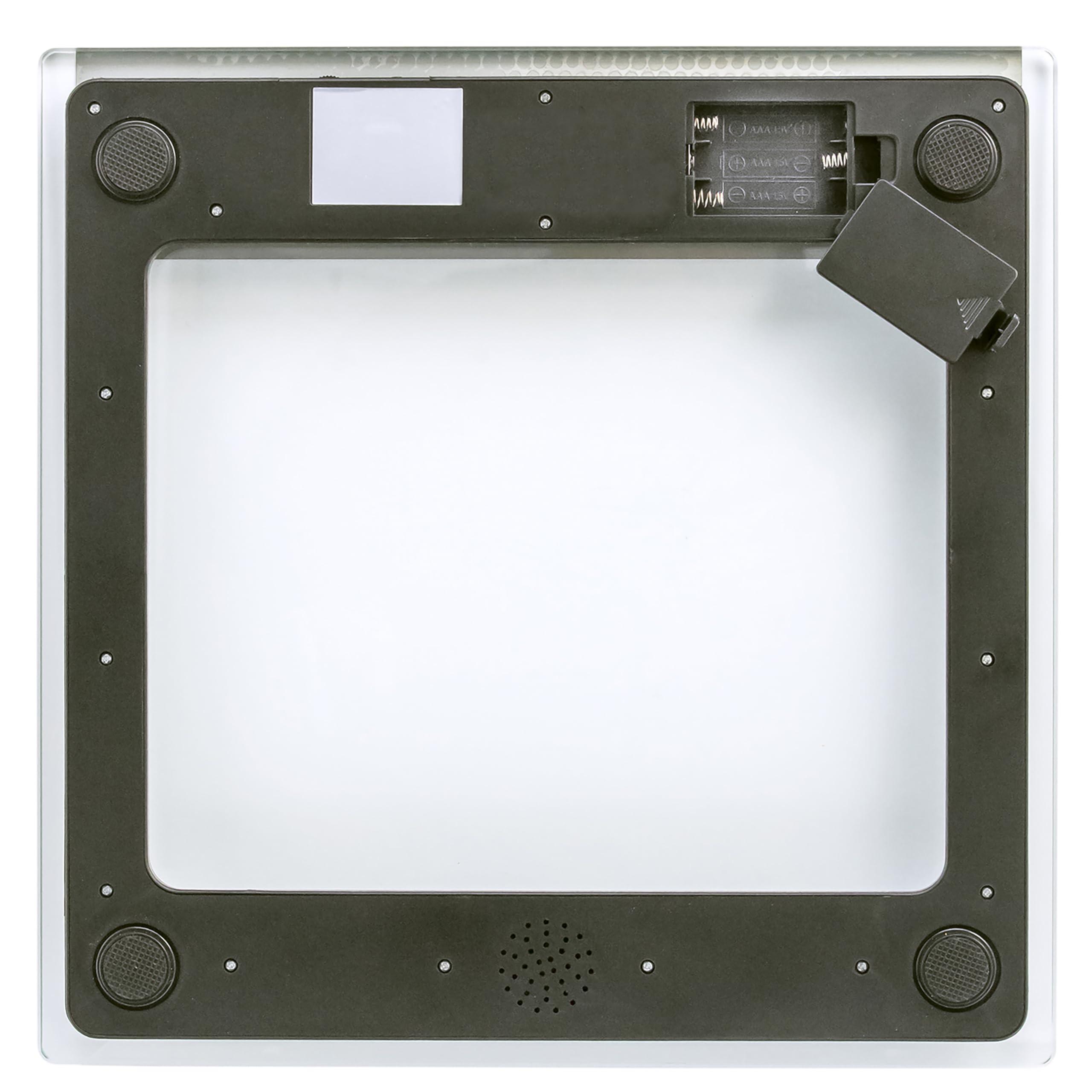 Taylor Precision Products Taylor Electronic Glass Talking Bathroom Scale, 440 Lb. Capacity
