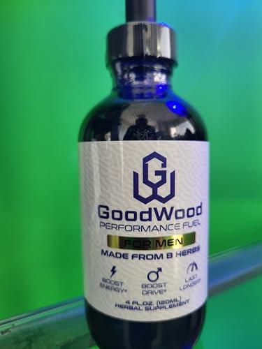 GoodWood GoodWood - Male Liquid Drops - Increases Stamina and Size - Improves Energy, Drive, and Power - for Men Ages 30, 40, 50, 60+ - Made with 8 Herbs and Organic - One Pack
