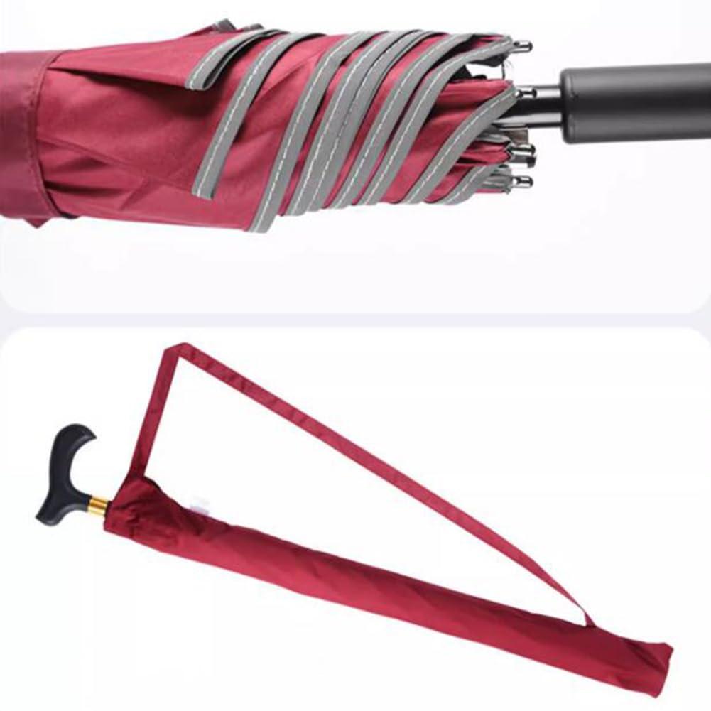 AVIITI AVIITI Outdoors Walking Cane Umbrella, Non Slip City-Safewalking Windproof Stick Umbrella, Tourism Multifunction Crutch Umbrella Men Women,B,83cm/32.6inch